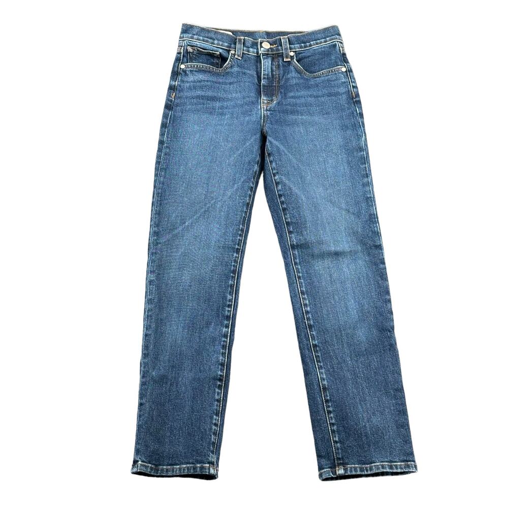 BLDWN Jeans Womens 26 Vintage Straight Ankle Dark Wash Denim Solstice Cotton USA